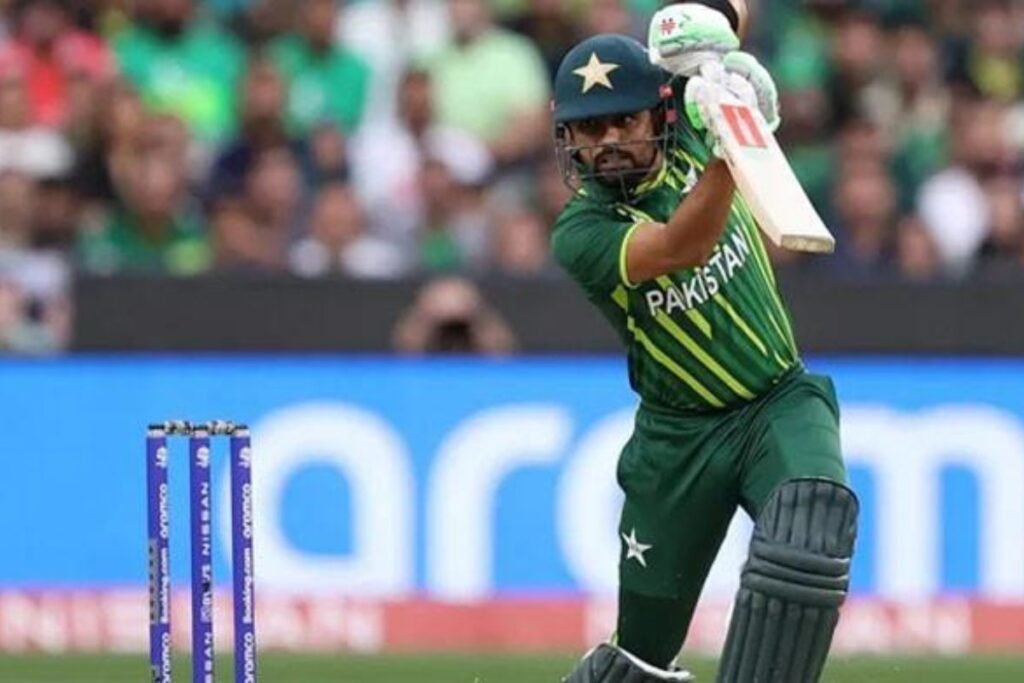 Babar Azam Playing Cover Drive Shot