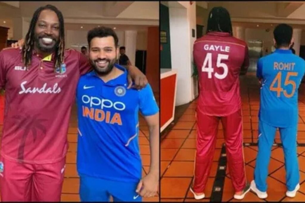 Rohit Sharma shirt number