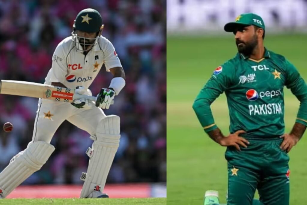 Babar Azam and Fakhar Zaman on the field