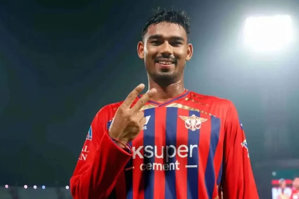 The young LSG player shows confidence under pressure