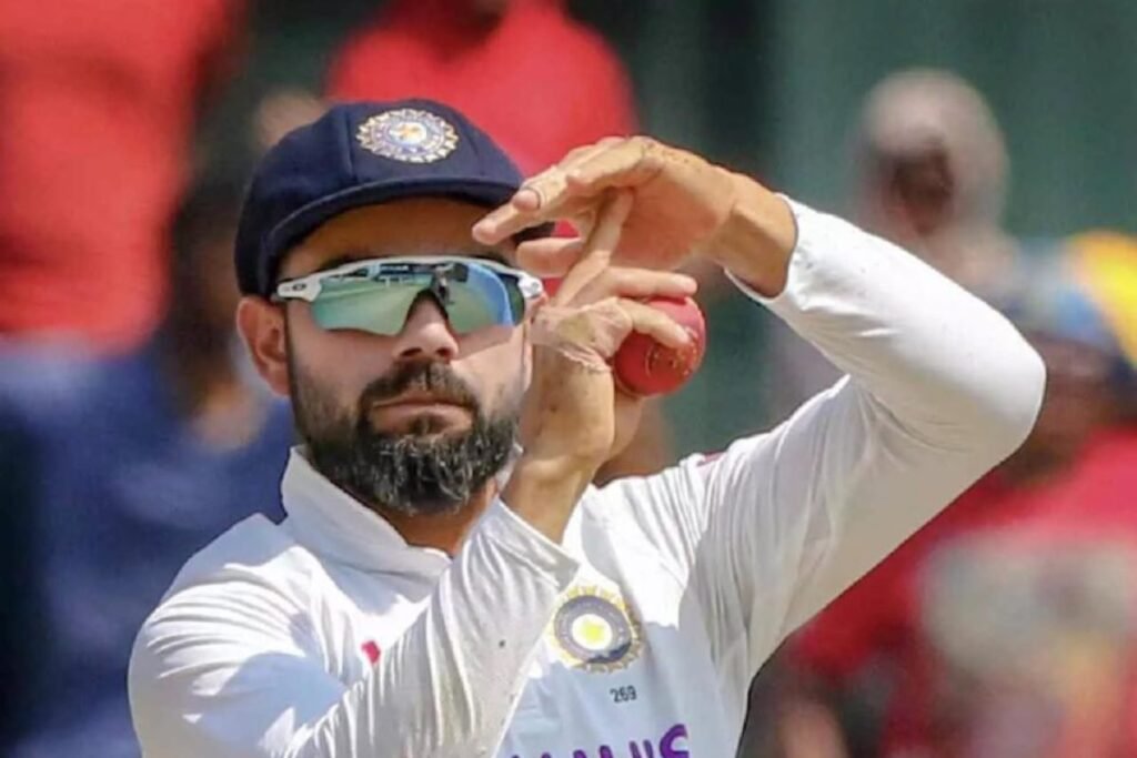 Virat Kohli signals for a DRS review