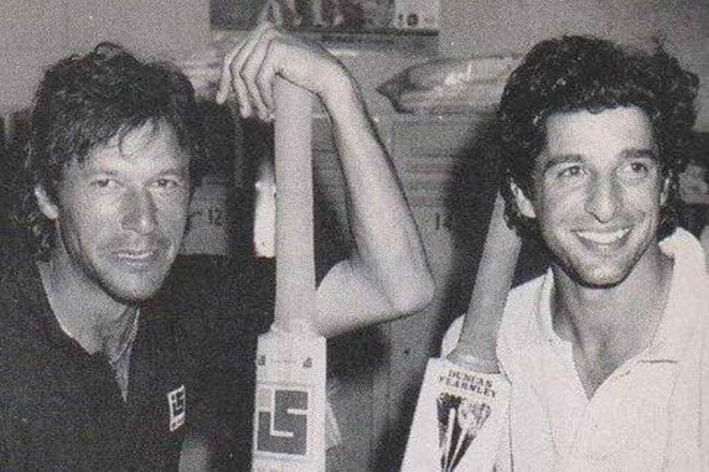 did Wasim Akram and Imran Khan play together