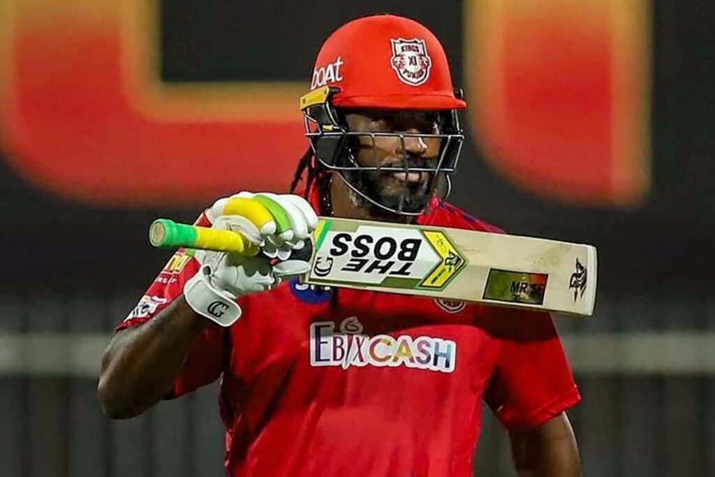 Chris Gayle Universe Boss Six Hitting Celebration