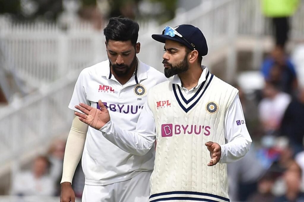 Siraj Kohli bond in Indian cricket