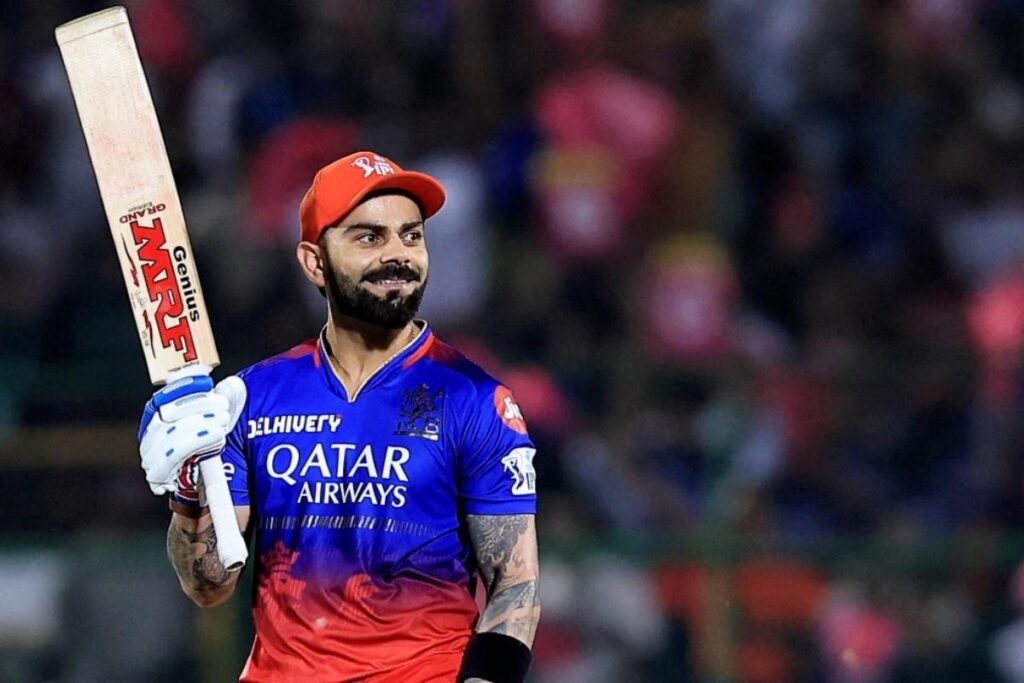 Virat Kohli batting during his fastest IPL century innings