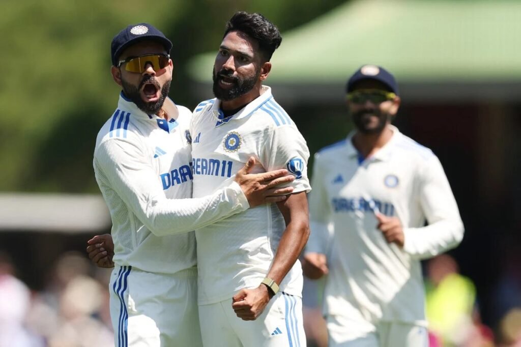 What is the bond between Siraj and Virat Kohli